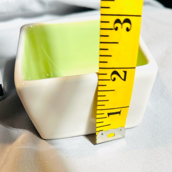 Rae Dunn Artisan Savor and Enjoy Square Ceramic Dipping Bowl Set of 2 - Picture 11 of 12